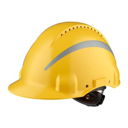 Casque de sécurité 3M™ G3000NUV-R – ventilé, réfléchissant, Uvicator