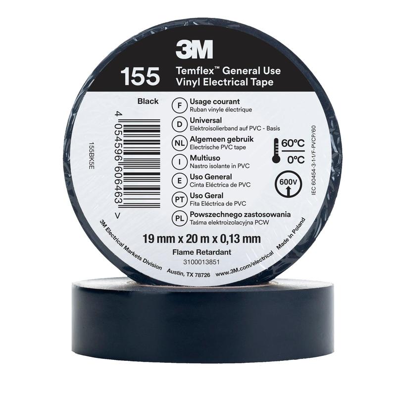 3M™ Temflex™ Vinyl-Isolierband 155 - 19 mm x 20 m
