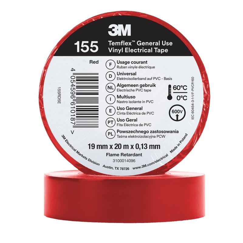 3M™ Temflex™ Vinyl-Isolierband 155 - 19 mm x 20 m