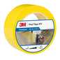 3M™ Soft PVC Tape 471, Yellow, 50mm x 33m, 0.14mm, Individually Packed | Pack (1 roll)