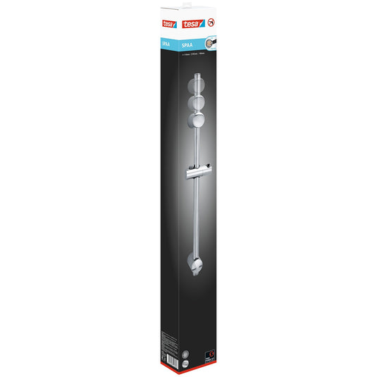 tesa SPAA Duschstange, 70cm, verchromt, inkl. Klebelösung