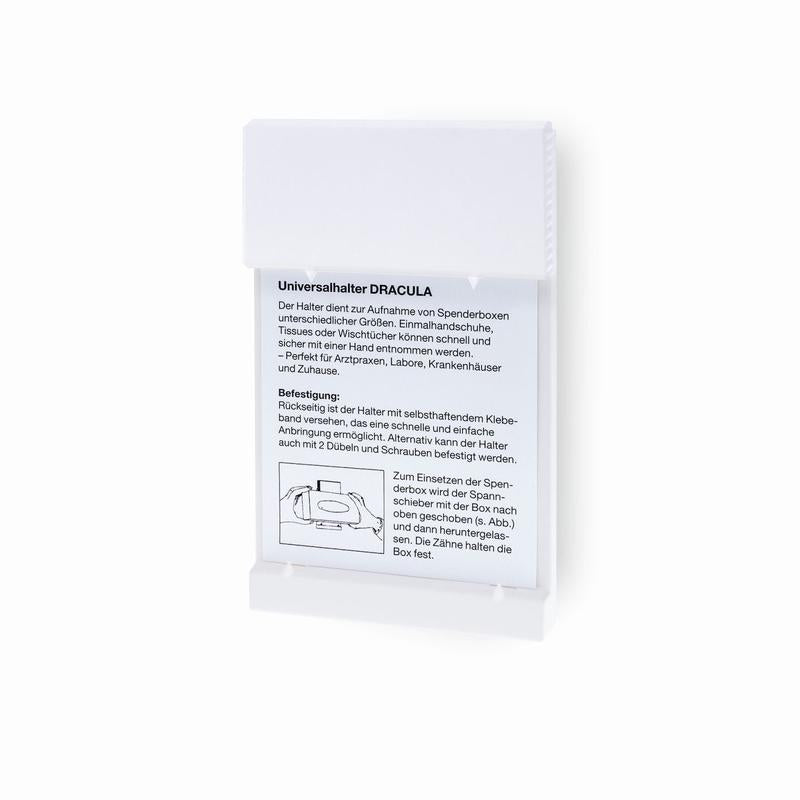 Wall holder, Dracula, wall holder without print (white), universal | Pack (1 piece)