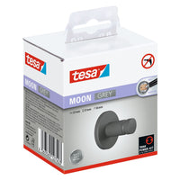tesa MOON GREY Handtuchhaken, grau matt, inkl. Klebelösung