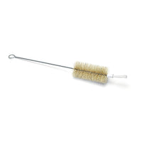 La spazzola per bottiglie Nölle Profi Brush con setole naturali, prodotta da Nölle Profi Brush Bürsten- & Pinseltechnik e.K., è dotata di setole naturali leggere, un fascio di setole bianche e un lungo manico in metallo con occhiello per appenderla.