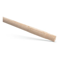 Il manico per martello da carpentiere in frassino ovale della Nölle Profi Brush, prodotto dalla Nölle Profi Brush Bürsten- & Pinseltechnik e.K., si contraddistingue per il suo design liscio e ovale in legno di frassino e si presenta su un sobrio sfondo bianco.