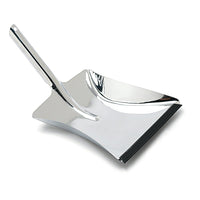 The Nölle Profi Brush dustpan, 38x24 cm, made of stainless steel with a lip (1 piece) by Nölle Profi Brush Bürsten- & Pinseltechnik e.K., is ideal for efficiently sweeping up debris.