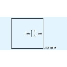 Tissu FD PP ENT/MKG sk 225x235* 10x18* trame crêpe | Paquet (8 pièces)