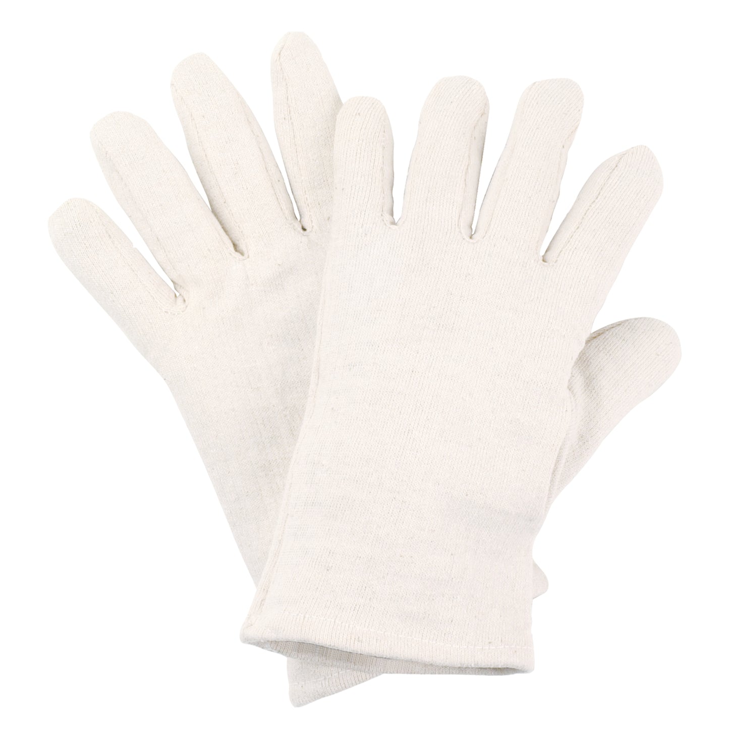 NITRAS Baumwoll-Jersey-Handschuhe, naturfarben Baumwoll-Jersey | Packung (12 Paare)