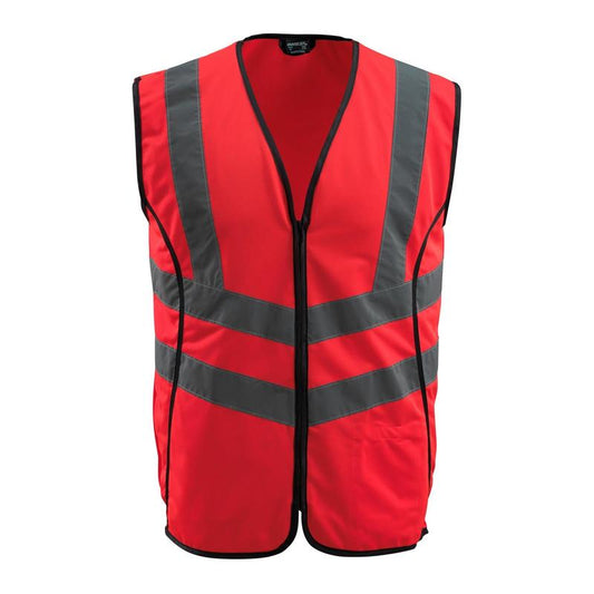 Gilet de circulation MASCOT® Wingate, rouge haute visibilité