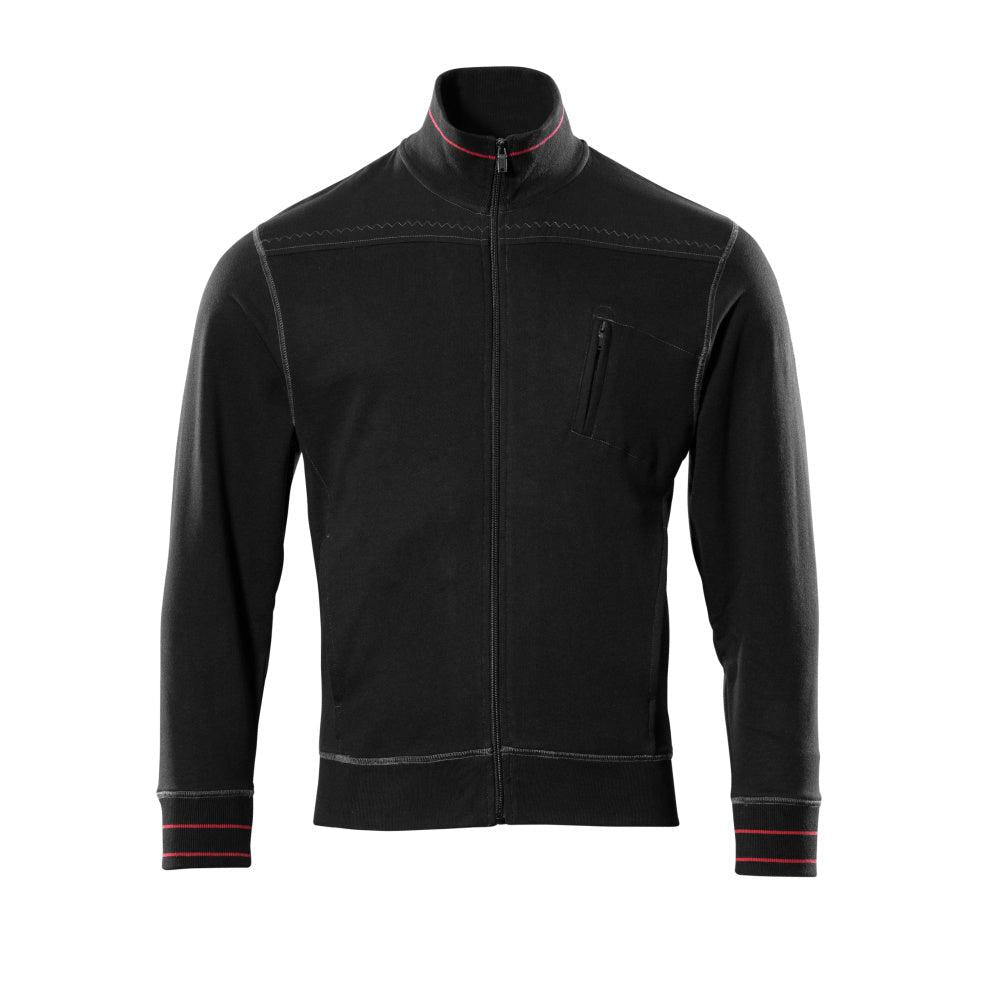 MASCOT® Chania Sweatshirt mit Reißverschluss, schwarz