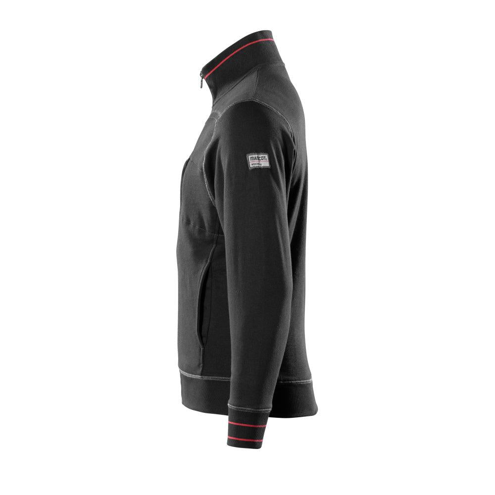 MASCOT® Chania Sweatshirt mit Reißverschluss, schwarz