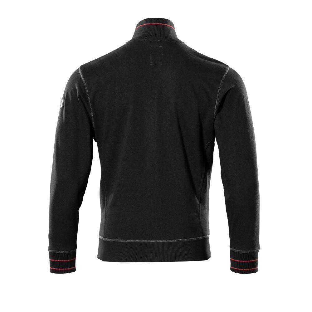 MASCOT® Chania Sweatshirt mit Reißverschluss, schwarz