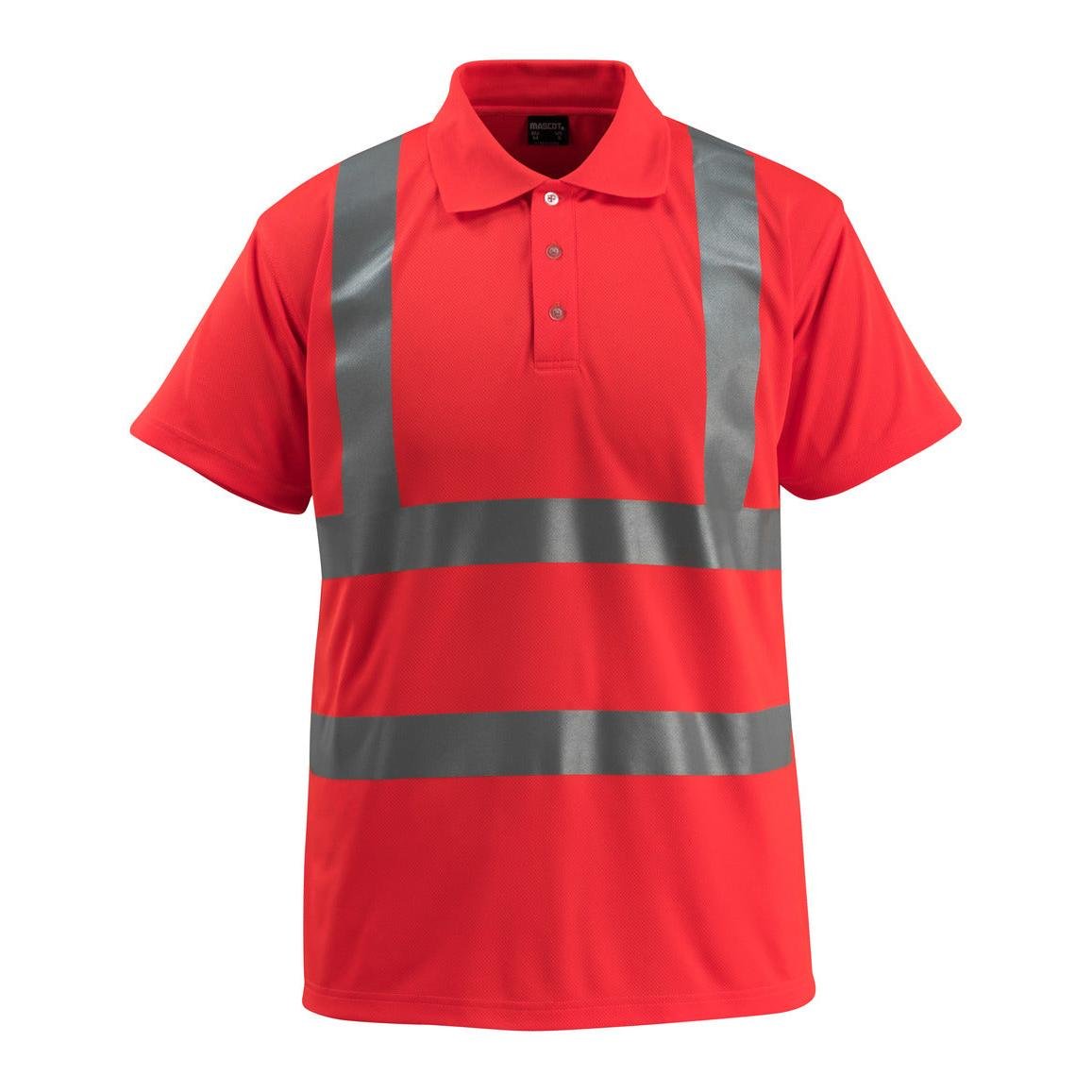 Polo MASCOT® Bowen, rouge haute visibilité
