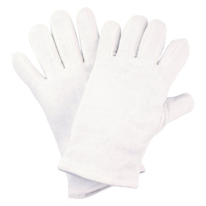 NITRAS Baumwoll-Trikot-Handschuhe, weiß, OEKO-TEX Baumwoll-Trikot, Größe 12 | Packung (12 Paare)