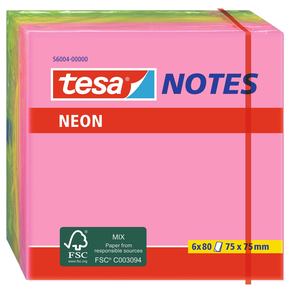 tesa NEON NOTES (6x80pcs.) Klebezettel