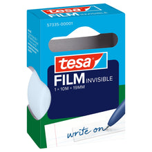 tesafilm INVISIBLE, blanc mat, en boîte pliante à suspendre, 10 m x 19 mm