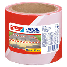 Nastro di delimitazione tesa 58137PE Signal non adesivo, 100 m x 80 mm, rosso-bianco