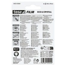 tesafilm Eco & Crystal, transparent, im Blister, 10 m x 19 mm