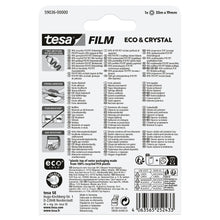 tesafilm Eco & Crystal, transparent, im Blister, 33 m x 19 mm
