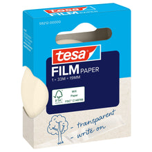 tesafilm PAPER, trasparente, in scatola pieghevole sospesa, 33 m x 19 mm