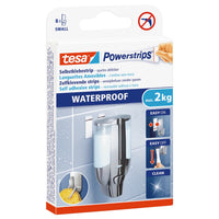 tesa Powerstrips Waterproof Strips, weiß