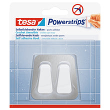 tesa Powerstrips Doppelhaken Waterproof Metall-Kunststoff, weiß