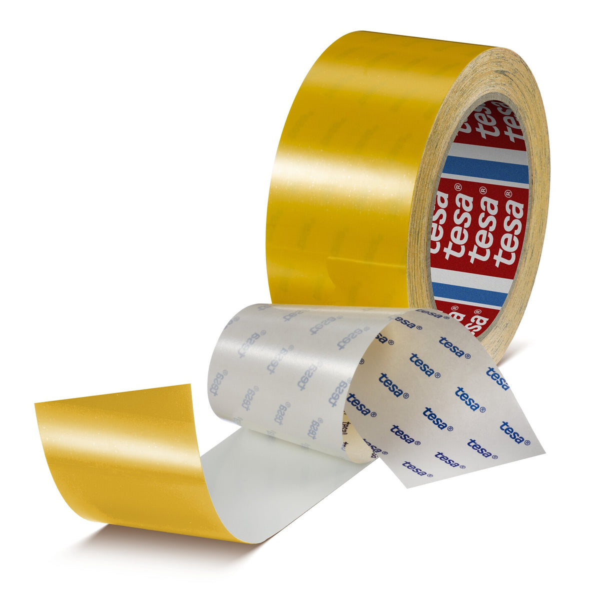 tesa 60960 kratzfestes PET Bodenmarkierungsband, 20 m x 50 mm gelb