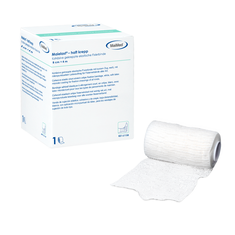 Maielast-haft Krepp Bandage de fixation élastique, 1 pièce/carton