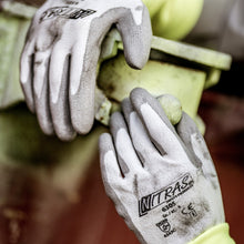 NITRAS cut protection gloves, white / gray