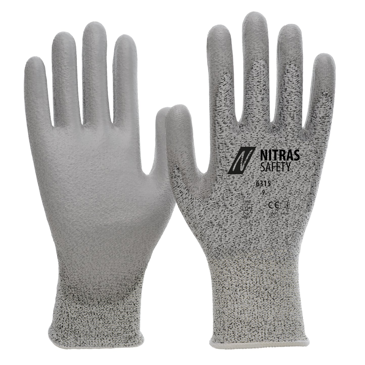 Gants de protection contre les coupures NITRAS, gris
