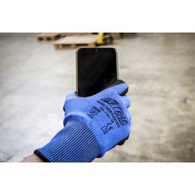 NITRAS SKIN FLEX CUT C, cut protection gloves, blue / black