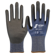 NITRAS 3D CUT F, Schnittschutzhandschuhe, marineblau / schwarz