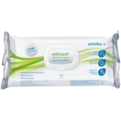 Schülke lingettes désinfectantes mikrozid® universal p wipes premium - Premium | Paquet (100 lingettes)