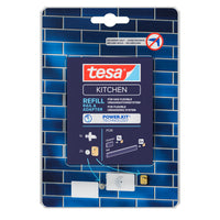 tesa Power.Kit Nachfüllpack für Küchenorganizer Sets - Reling und Adapter
