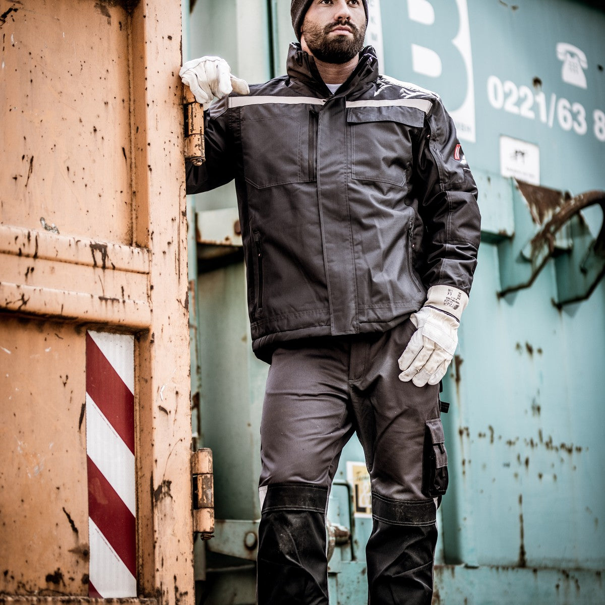 NITRAS MOTION TEX PLUS, parka, anthracite / noir