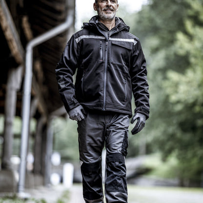 NITRAS MOTION TEX PLUS, Softshelljacke, schwarz