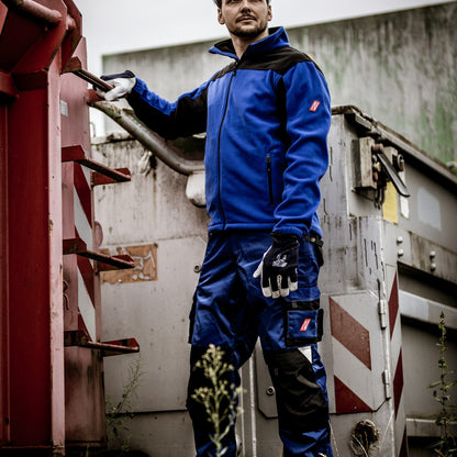 NITRAS MOTION TEX PLUS, Fleece-Jacke, königsblau / schwarz