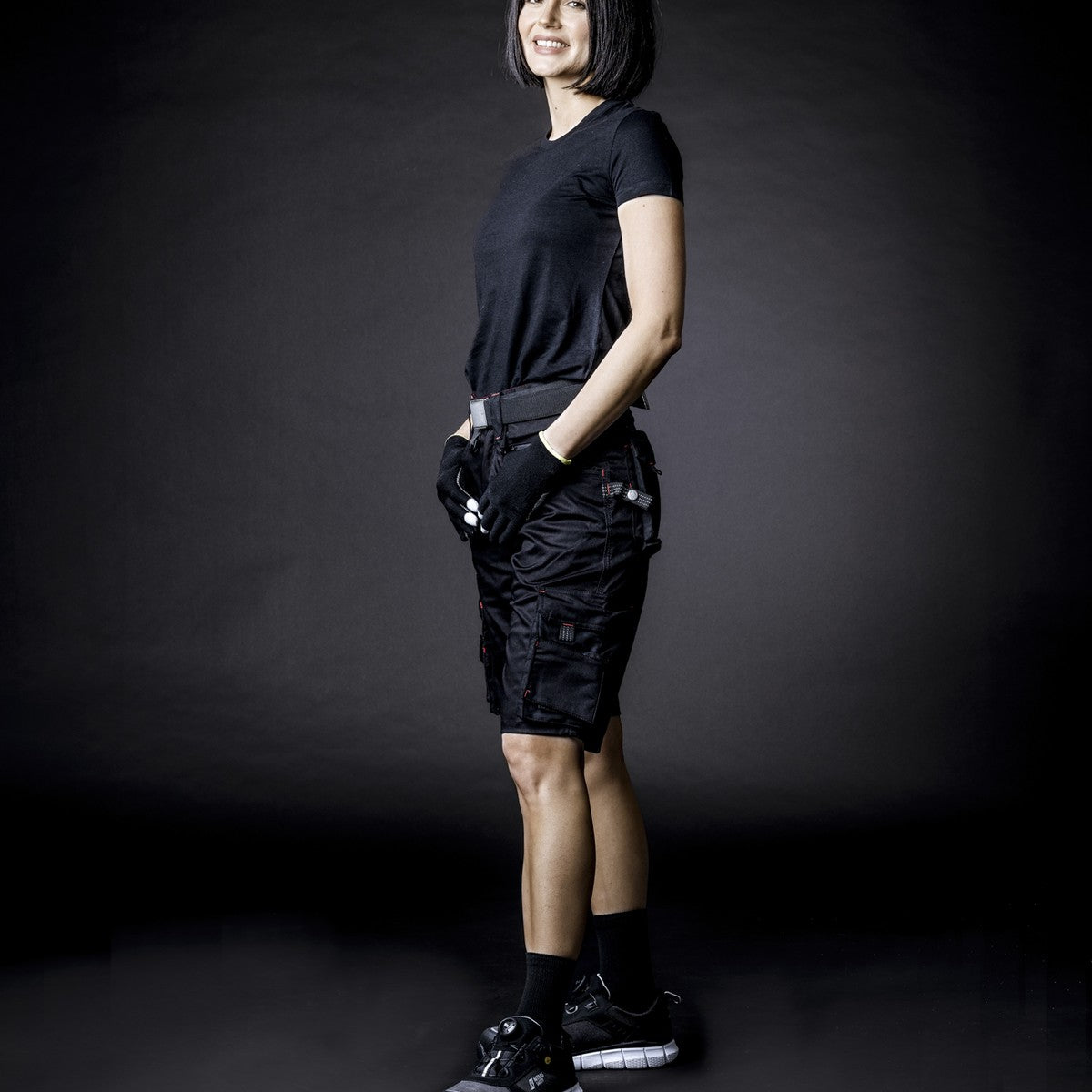 NITRAS MOTION TEX PRO FX, pantalon de travail, court, noir