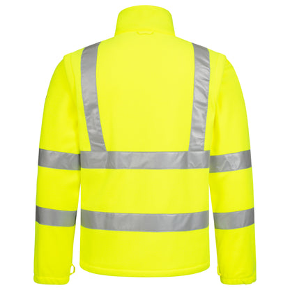 NITRAS MOTION TEX VIZ, high-visibility fleece jacket