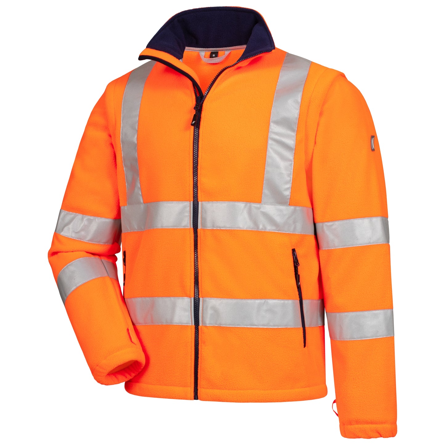 NITRAS MOTION TEX VIZ, high-visibility fleece jacket