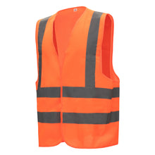 Gilet alta visibilità NITRAS, arancione neon, EN ISO 13688, EN ISO 20471 Poliestere: 100% | Confezione (1 pezzo)