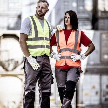 NITRAS Warnweste, neongelb, EN ISO 13688, EN ISO 20471 Polyester: 100% | Packung (1 Stück)