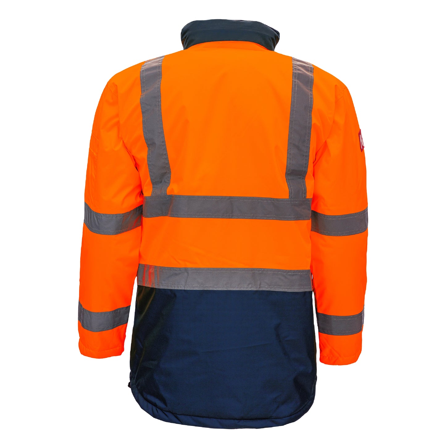 NITRAS MOTION TEX VIZ, parka haute visibilité, orange fluo/bleu marine