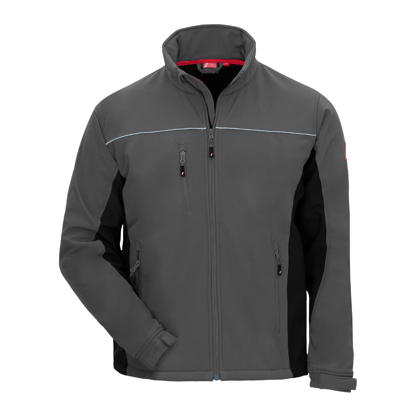 NITRAS MOTION TEX LIGHT, Softshelljacke, grau / schwarz