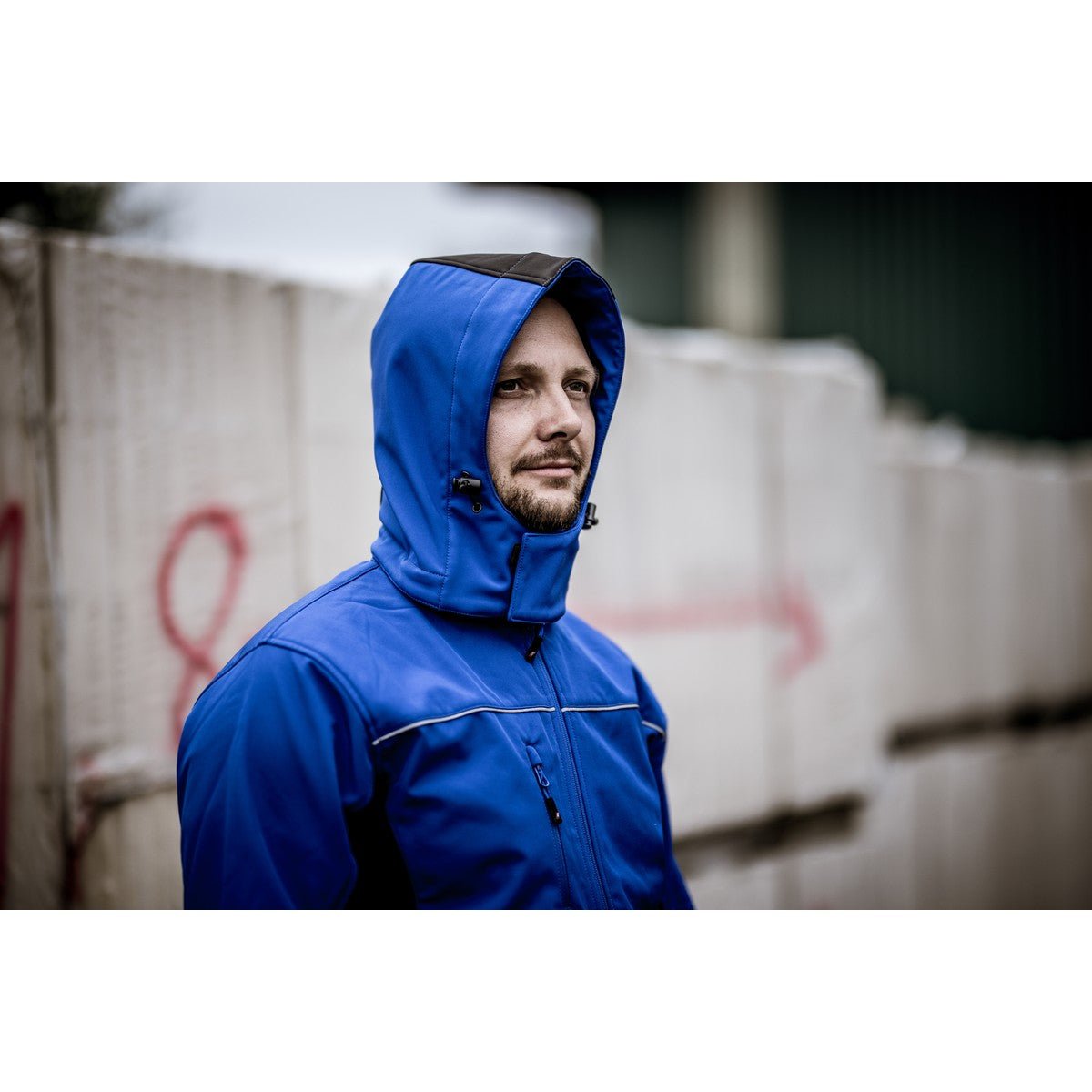 NITRAS abnehmbare Kapuze, königsblau / schwarz, OEKO-TEX  Polyester: 94%; Elasthan: 6% | Packung (1 Stück)