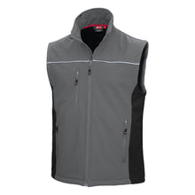 NITRAS MOTION TEX LIGHT, gilet softshell, grigio/nero