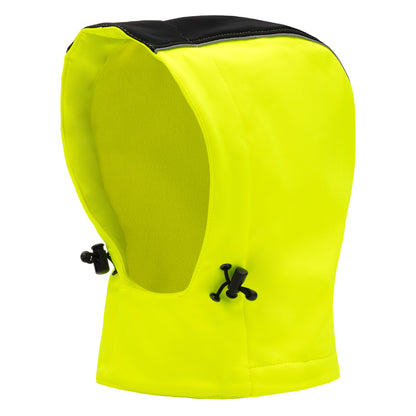 Cappuccio rimovibile NITRAS, giallo neon / nero, poliestere OEKO-TEX: 100% | Confezione (1 pezzo)
