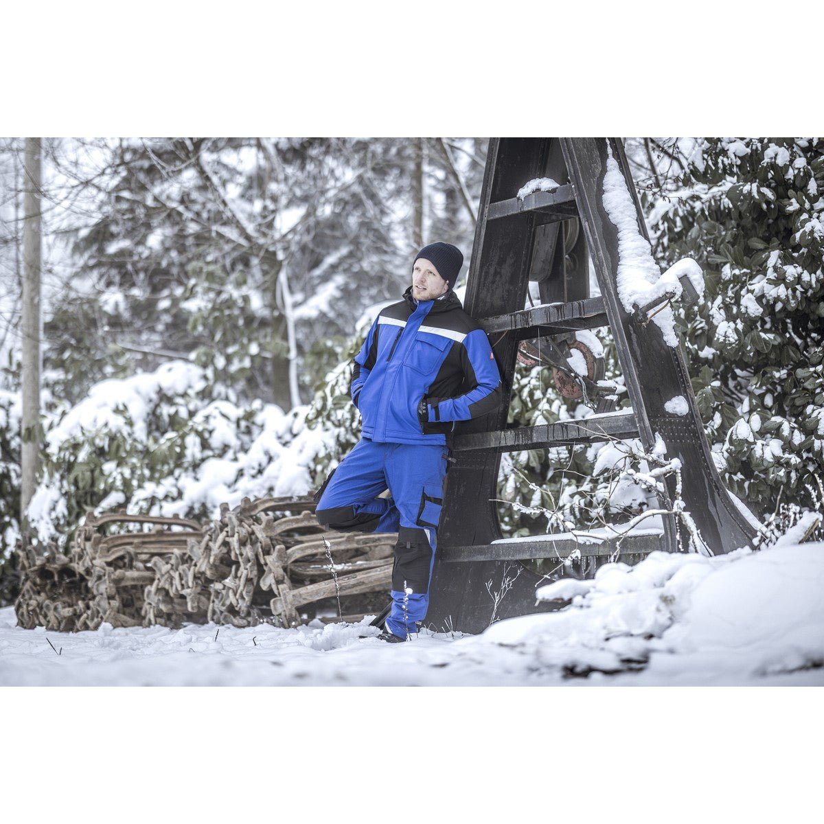 NITRAS MOTION TEX PRO FX, pantaloni da lavoro, lunghi, blu royal/nero
