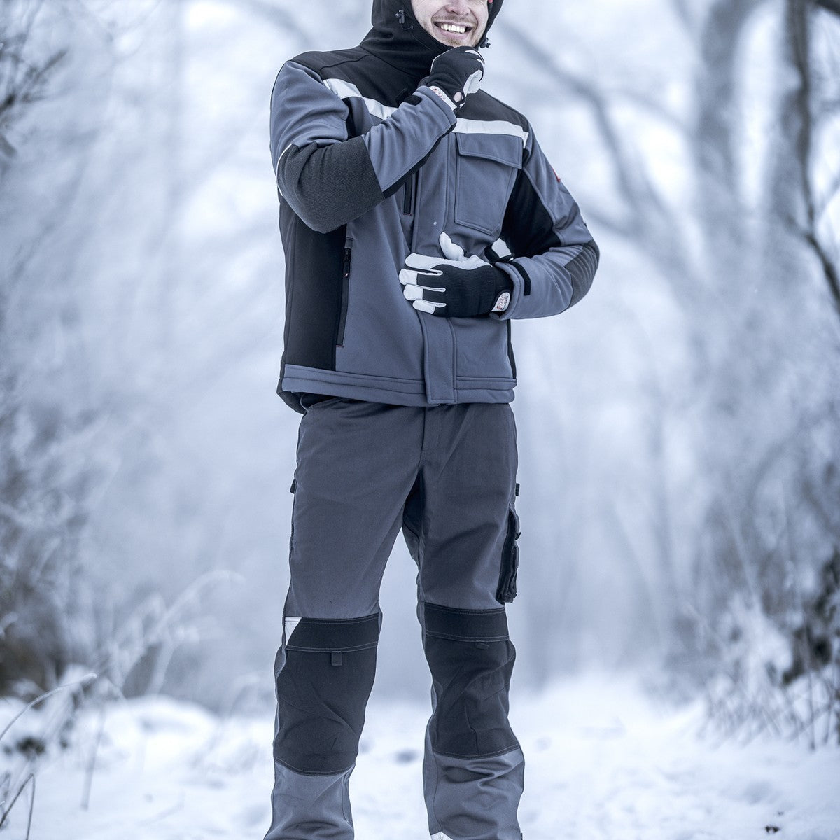 NITRAS MOTION TEX PLUS, giacca invernale, grigio/nero