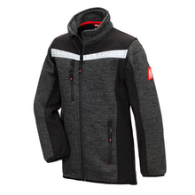 NITRAS MOTION TEX KIDS, Strick-Softshelljacke, schwarz
